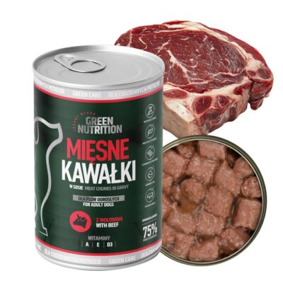 Green Nutrition – Mięsne Kawałki z Wołowiną 415g